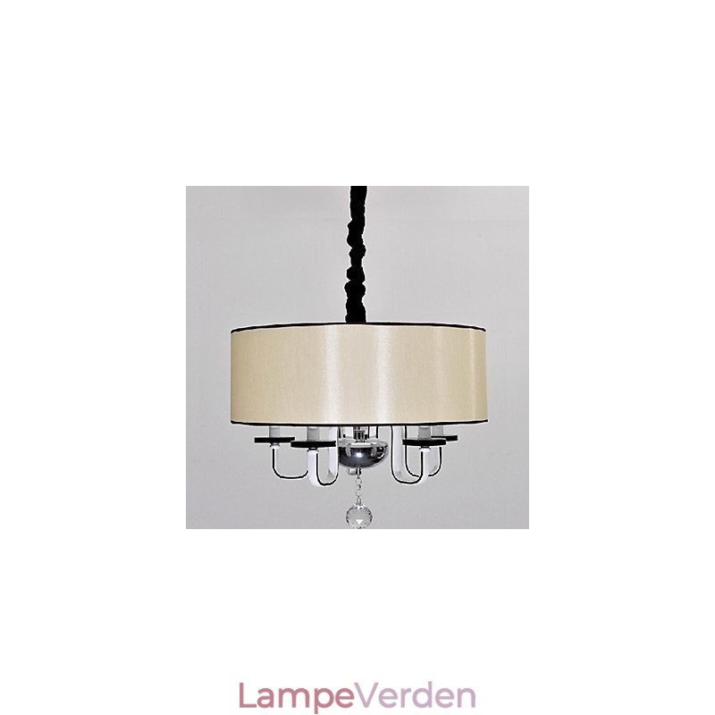 Moderne moderne Crystal Chrom Metal Pendellampe