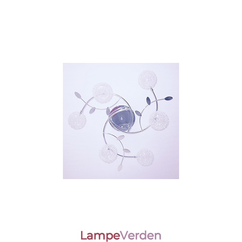 Moderne moderne krystal galvaniseret flush Mount