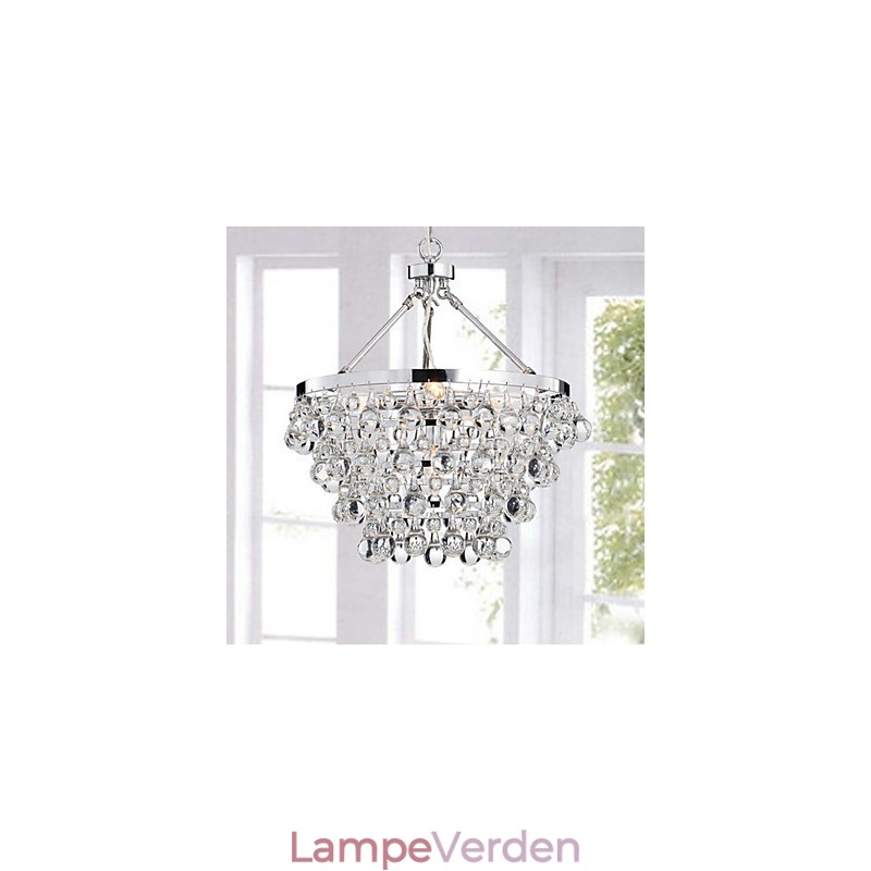 Traditionel klassisk krystal krom metal lysekrone