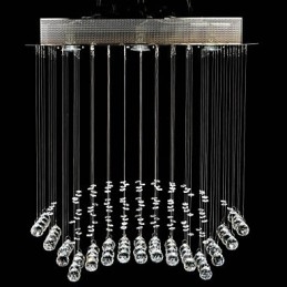 Traditionel klassisk krystal krom metal flush Mount