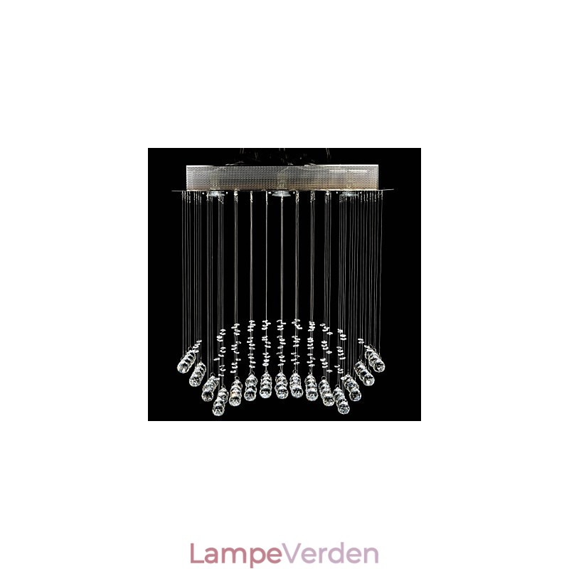 Traditionel klassisk krystal krom metal flush Mount