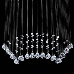 Traditionel klassisk krystal krom metal flush Mount