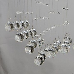 Traditionel klassisk krystal krom metal flush Mount