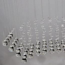 Traditionel klassisk krystal krom metal flush Mount