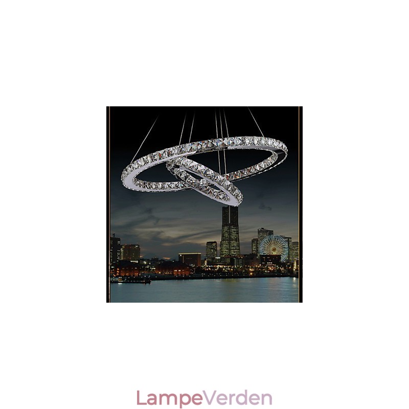 Hotel Pendel lys Krystal Lysekrone Belysning Loftslamper Armaturer med varm og kølig hvid