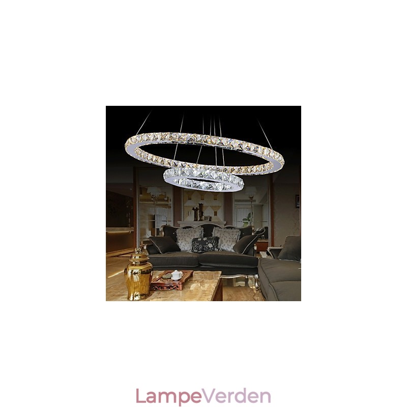 Hotel Pendel lys Krystal Lysekrone Belysning Loftslamper Armaturer med varm og kølig hvid