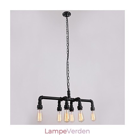 Vandrør Retro Plating Light Painting Pendant Vandrør Retro Plating Light Painting Pendant