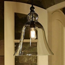 Country Mini Style Painting Glas Pendel Light