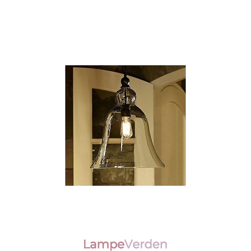 Country Mini Style Painting Glas Pendel Light