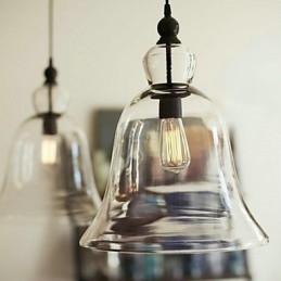 Country Mini Style Painting Glas Pendel Light