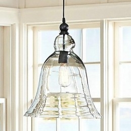 Country Mini Style Painting Glas Pendel Light