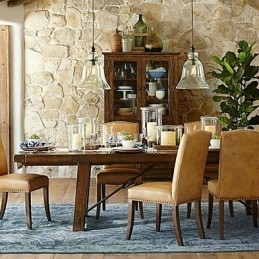 Country Mini Style Painting Glas Pendel Light