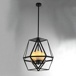 Country Mini Style Painting Metal Pendel Light