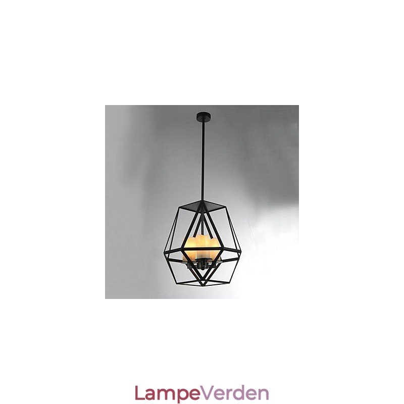 Country Mini Style Painting Metal Pendel Light