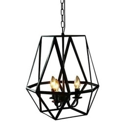 Country Mini Style Painting Metal Pendel Light