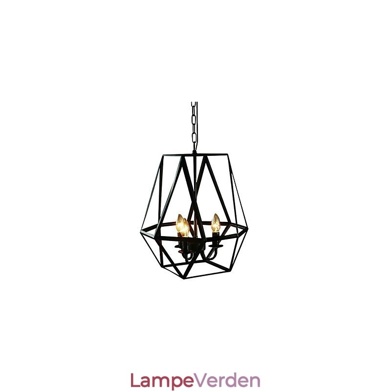 Country Mini Style Painting Metal Pendel Light