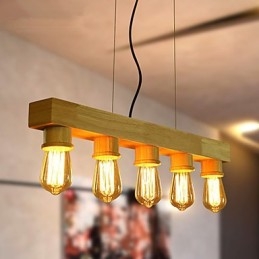 Pendellamper Country Wood Bambus