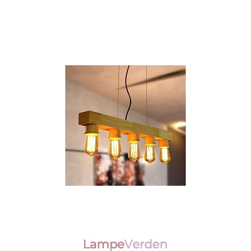 Pendellamper Country Wood Bambus