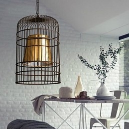 Lysekrone Rustic Lodge Drum Metal