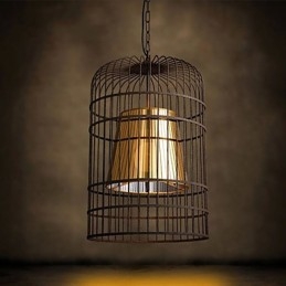Lysekrone Rustic Lodge Drum Metal