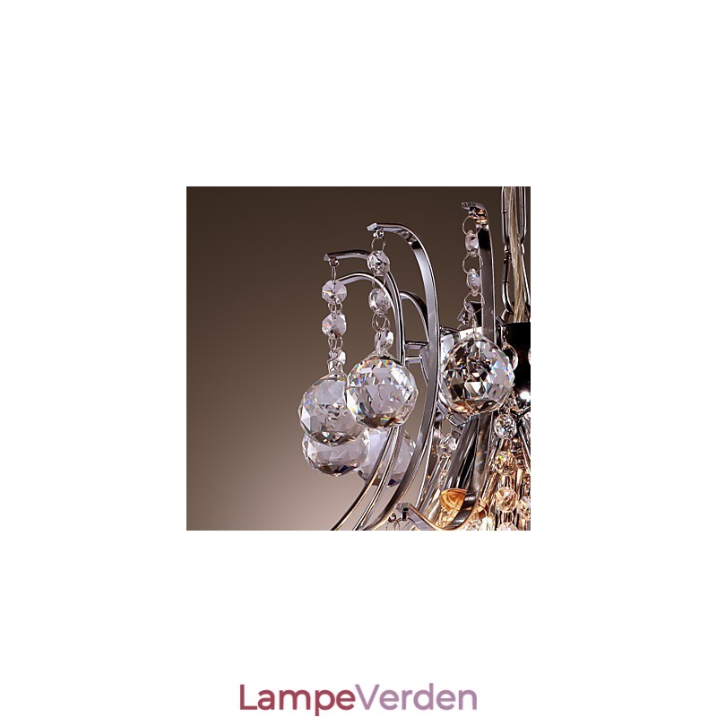 Moderne moderne krystal mini stil galvaniseret metal pendellampe