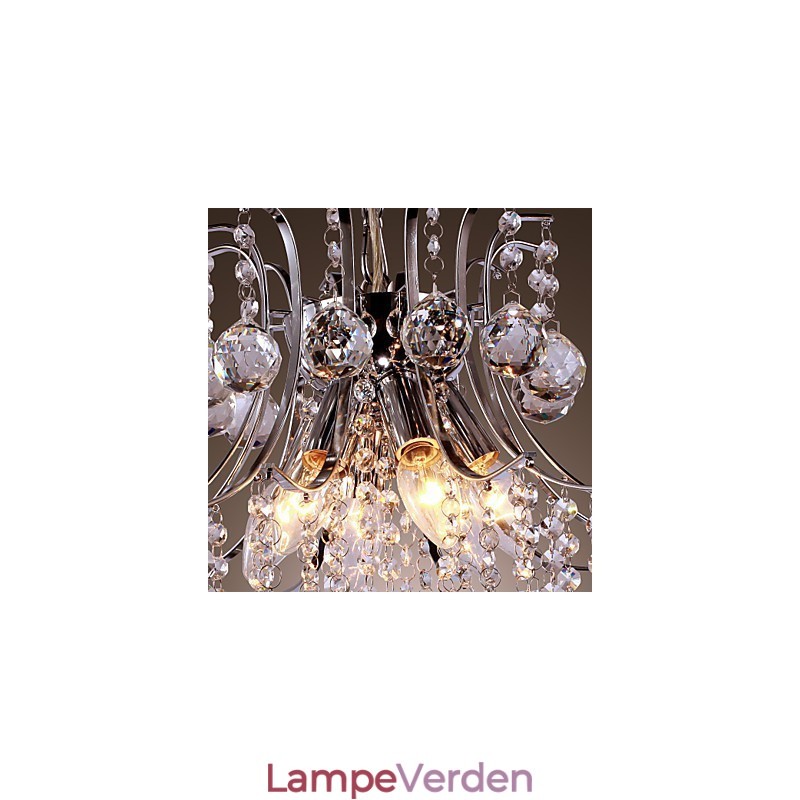 Moderne moderne krystal mini stil galvaniseret metal pendellampe