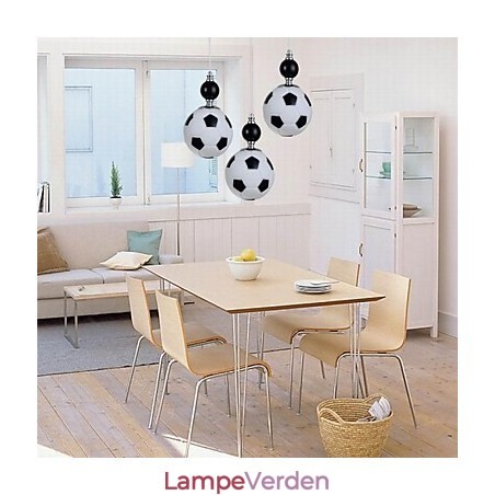 Klassisk moderne fodbold rund pendel 3 lys Klassisk moderne fodbold rund pendel 3 lys