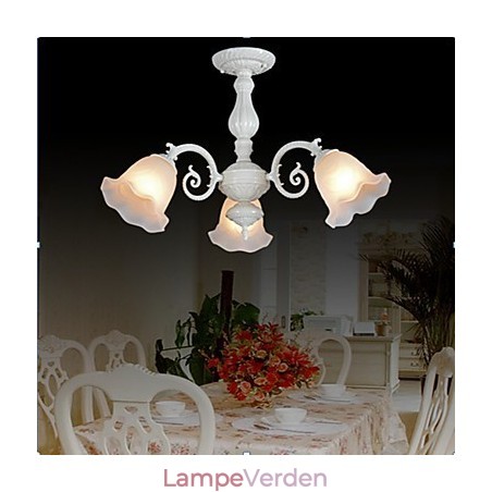 Flush Mount Three Lights White European Retro Classic Flush Mount Three Lights White European Retro Classic