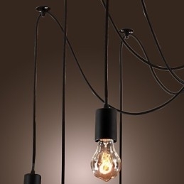 Lysekrone Vintage Design Pærer inkluderet Living 10 Lights Pendel Light