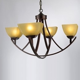 Lysekrone 4 lys Traditionel klassisk vintage metal