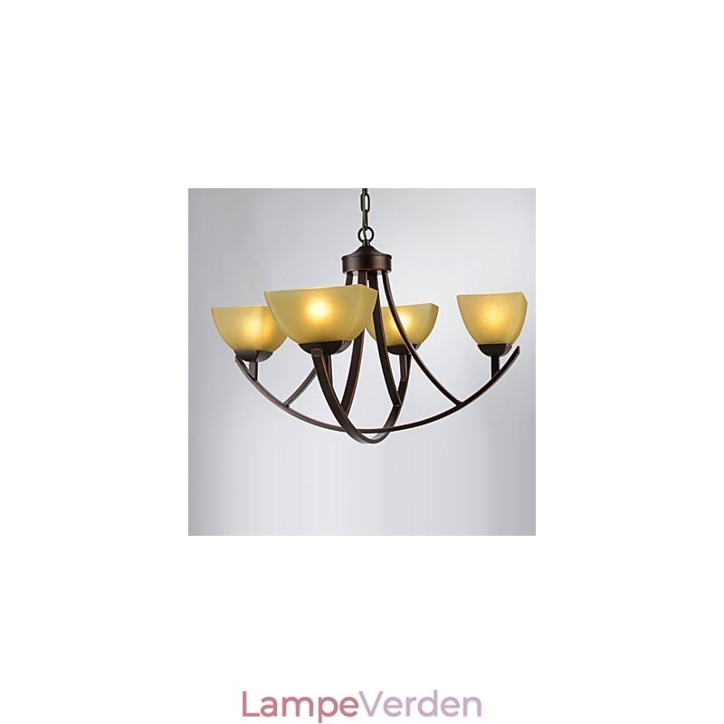 Lysekrone 4 lys Traditionel klassisk vintage metal