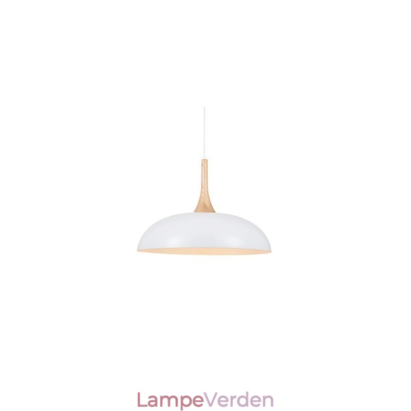 Mini kunstnerisk pendel 1 lys moderne enkelhed sort hvid finish aluminium & træ droplight