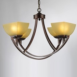 Lysekrone 4 lys Traditionel klassisk vintage metal