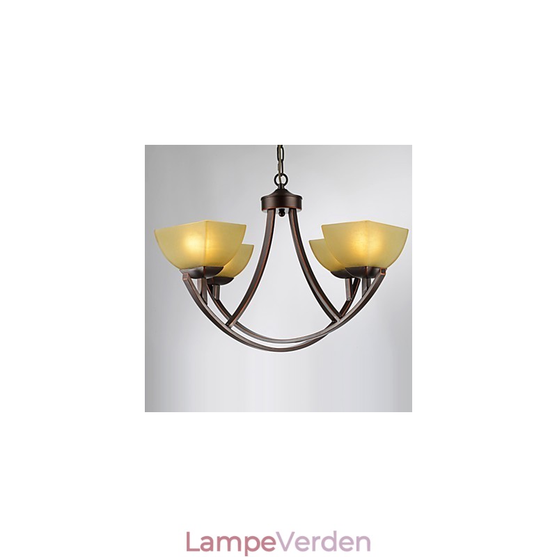 Lysekrone 4 lys Traditionel klassisk vintage metal