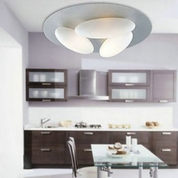 Naturinspireret minimalistisk loftslampe med 3 æg skærm