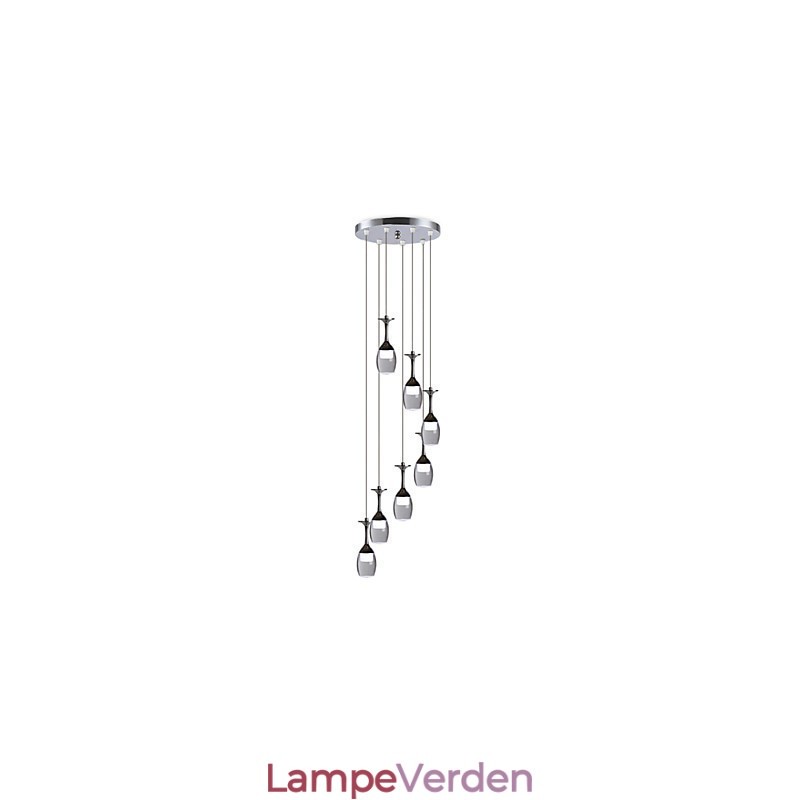 Moderne pendant lys 7 lys integrerede pærer inkluderet trappe lys