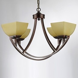Lysekrone 4 lys Traditionel klassisk vintage metal