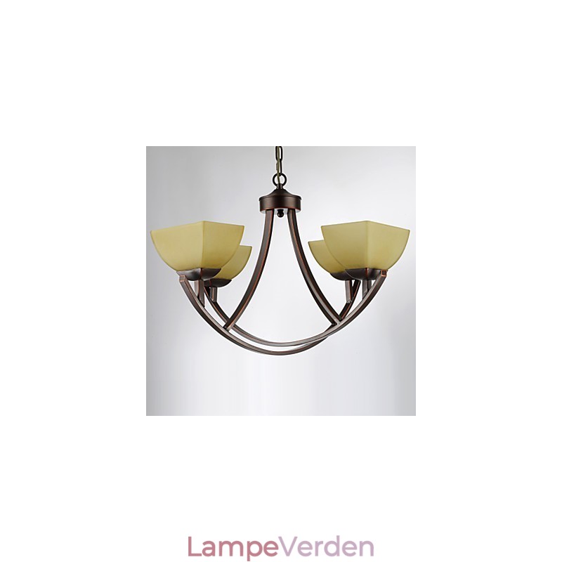 Lysekrone 4 lys Traditionel klassisk vintage metal