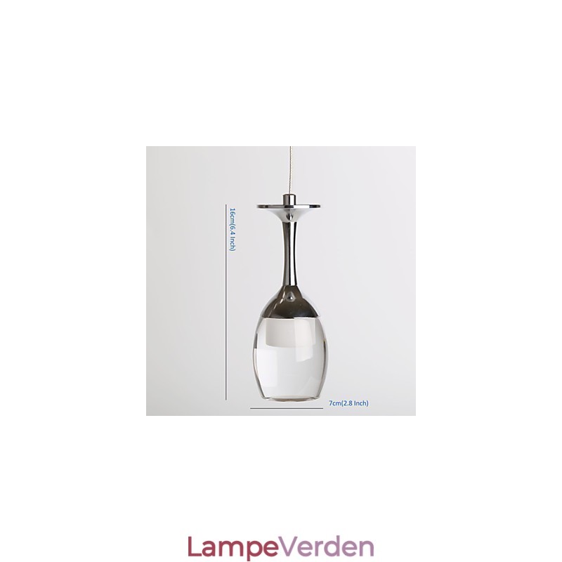 Moderne pendant lys 7 lys integrerede pærer inkluderet trappe lys