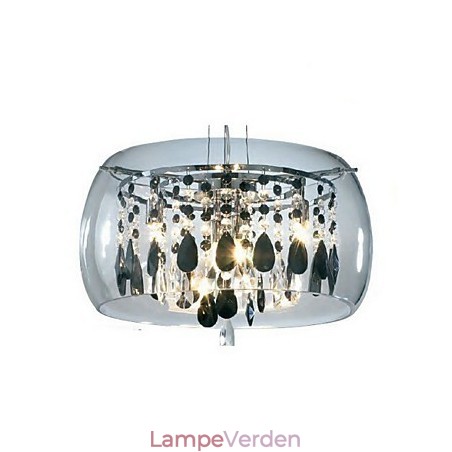 Moderne moderne trommekrystal, galvaniseret pendel i ministil Moderne moderne trommekrystal, galvaniseret pendel i ministil