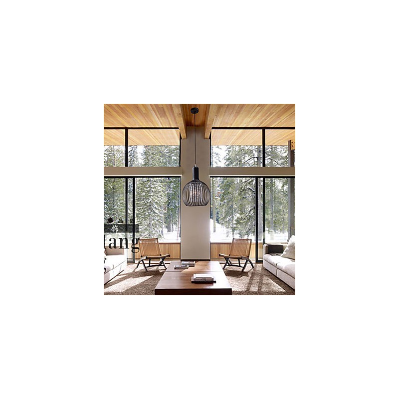 Moderne moderne lanternekrystal, elektrobelagt pendel i ministil