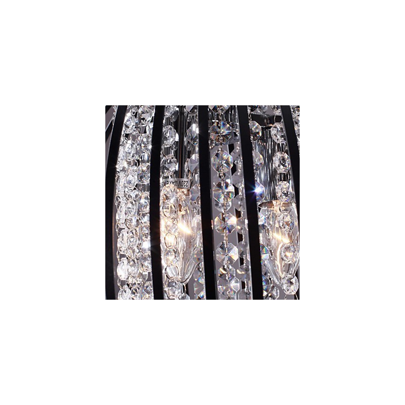 Moderne moderne lanternekrystal, elektrobelagt pendel i ministil