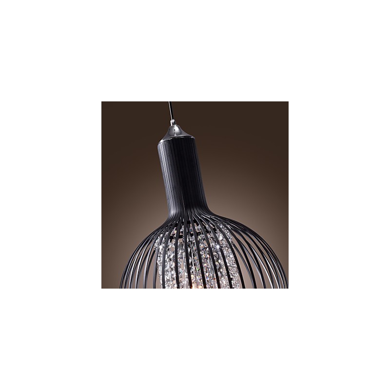 Moderne moderne lanternekrystal, elektrobelagt pendel i ministil