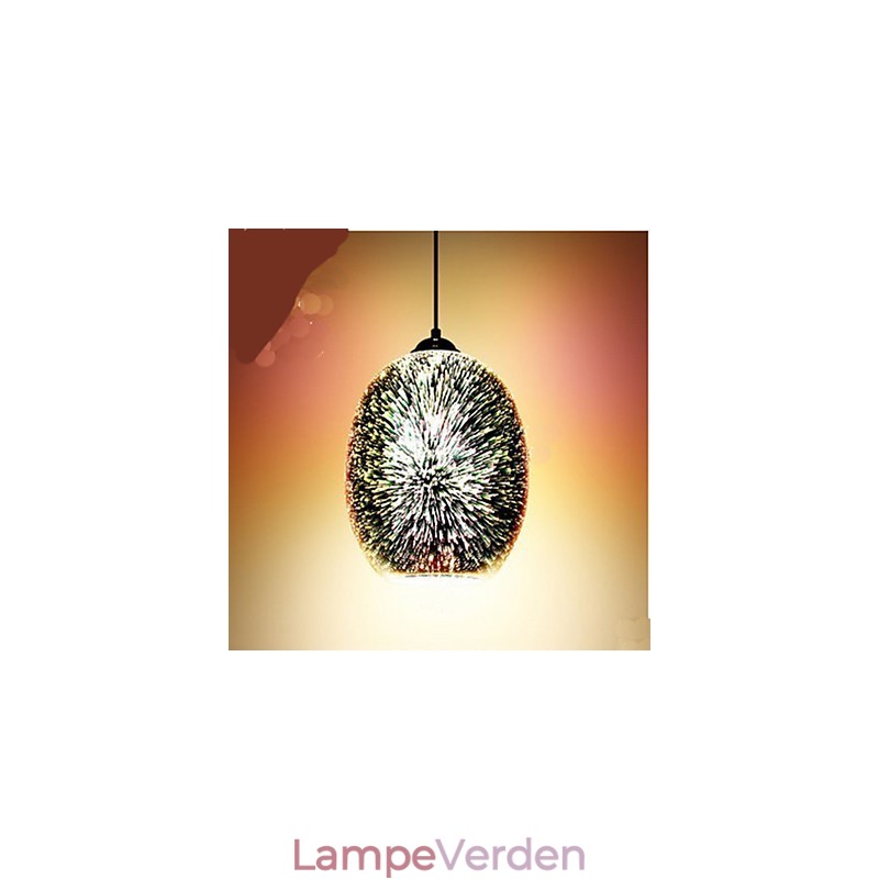 Enkelt bord 3D Glas Creative Pendant