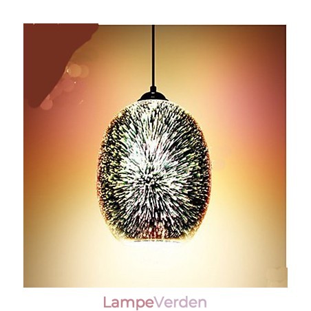 Enkelt bord 3D Glas Creative Pendant