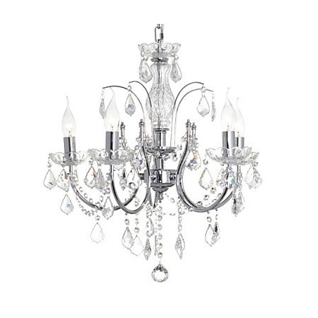 Traditionel klassisk krystal krom metal lysekrone Traditionel klassisk krystal krom metal lysekrone