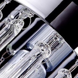 Moderne 3 lys pendel med glasstang