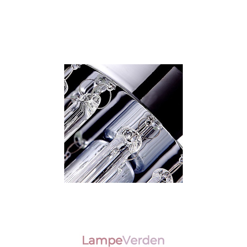 Moderne 3 lys pendel med glasstang