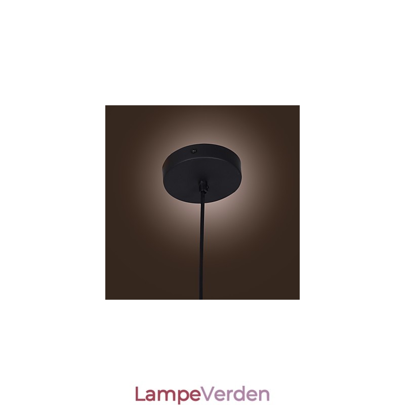 Gennemsigtig glaspendel i brunt bobledesign