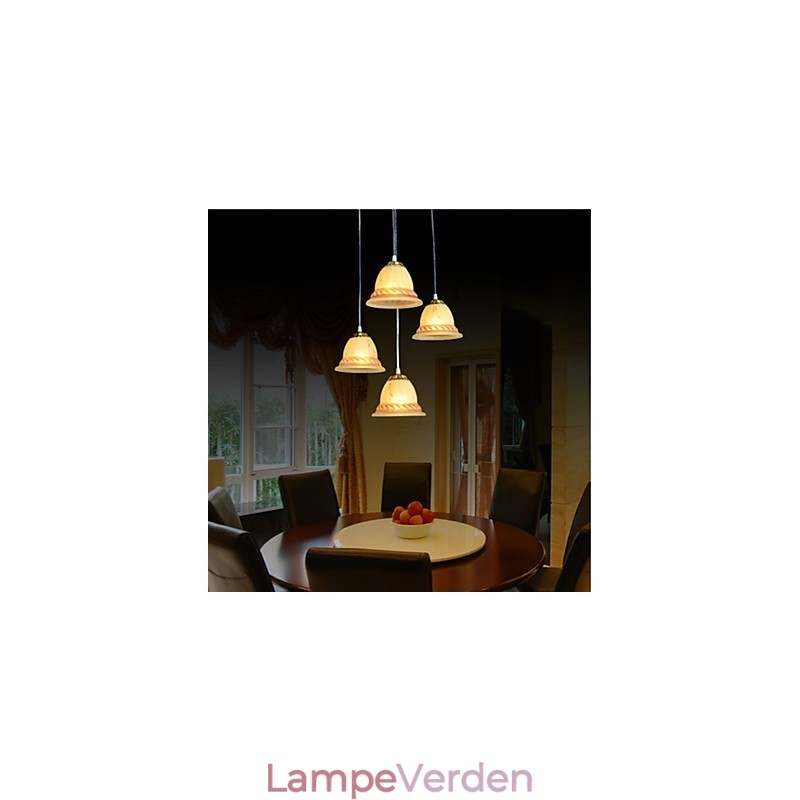 Pendel Four Lights Bronze European Retro Classic